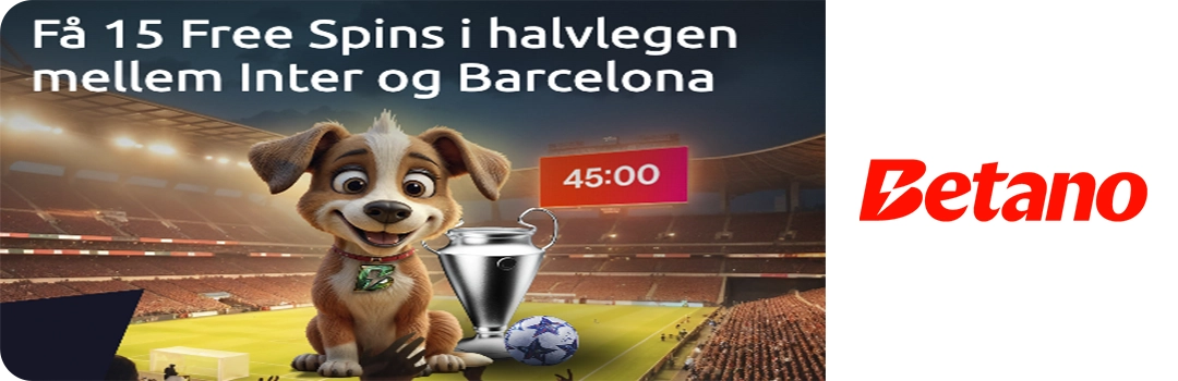15 Free Spins hos Betano – helt gratis i pausen