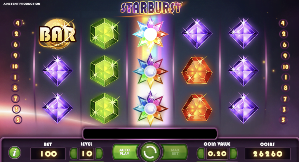 Starburst online spilleautomat guide