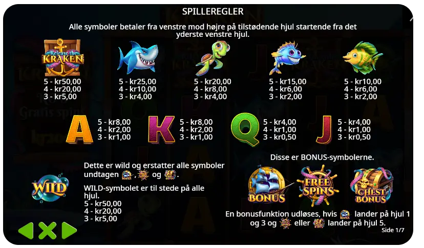 Bonusfunktioner og free spins