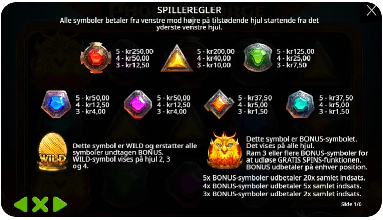 Bonusfunktioner og gratis spins – det byder Phoenix Forge på
