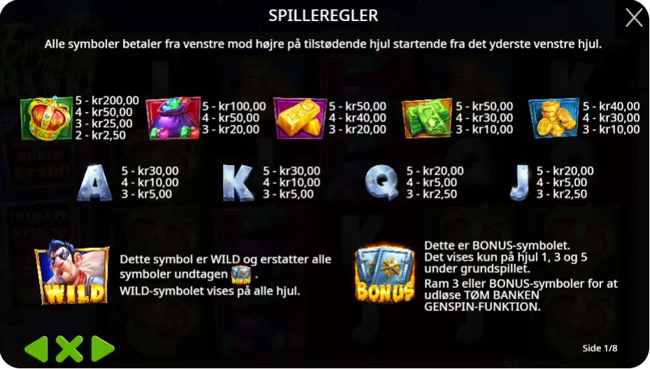 Bonusfunktioner og særlige symboler