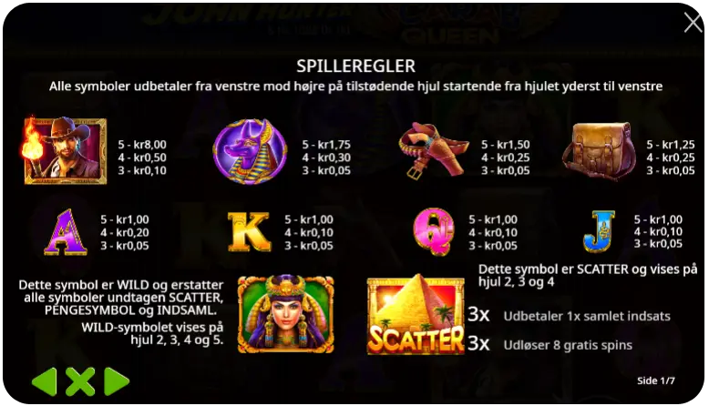 Bonusfunktioner og specialsymboler