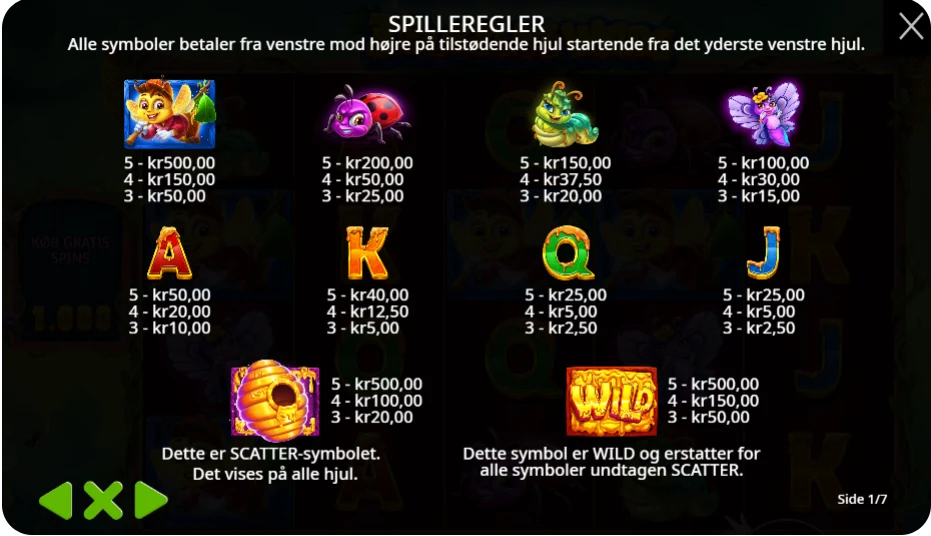 Bonusfunktioner og summende wilds