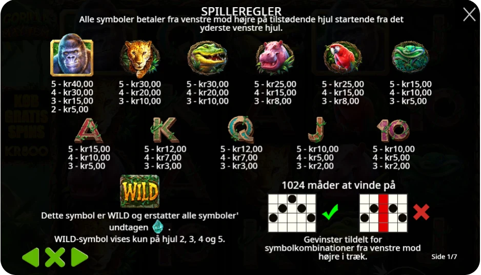Bonusfunktioner og vilde symboler