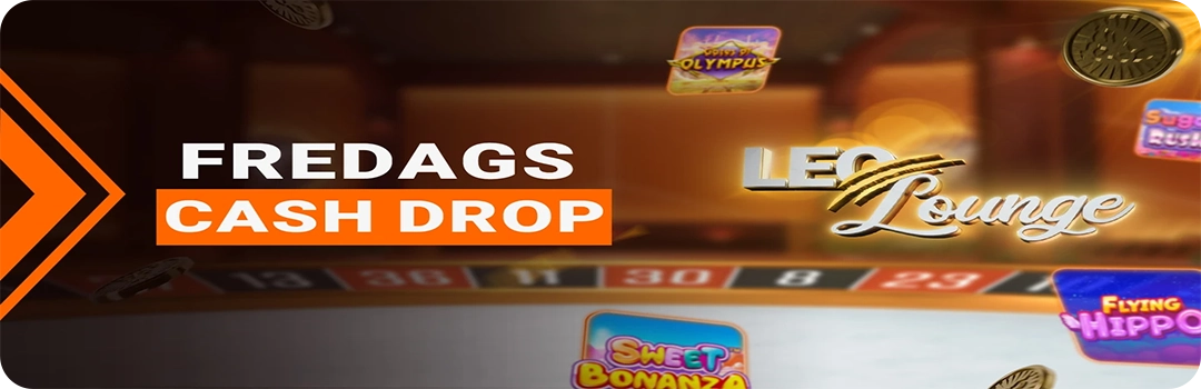 LeoVegas: Fredags Cash Drop med Op til 3 Kontante Gevinster