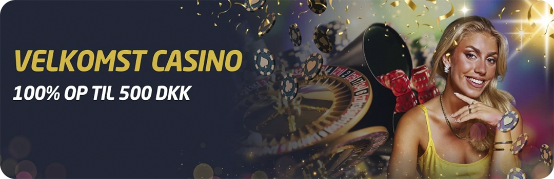 Få 100% op til 500 kr hos Jackpotbet