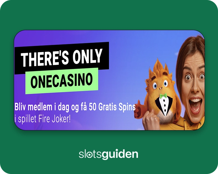 OneCasino - 50 free spins uden indbetaling