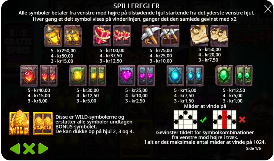 Wild-symboler, bonusser og free spins