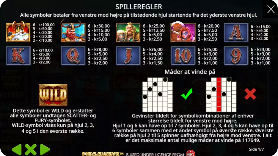 Wilds, bonuser og free spins