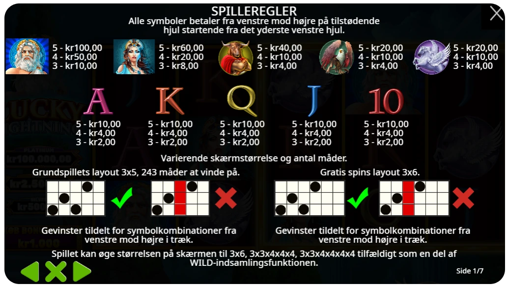 Wilds, bonusser og free spins