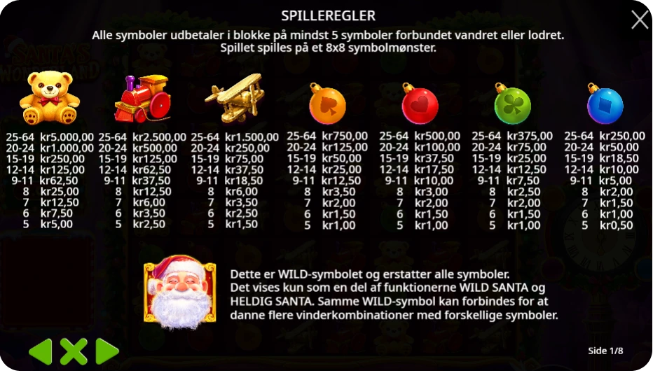 Wilds og bonusfunktioner – magiske snefnug og max multiplikator