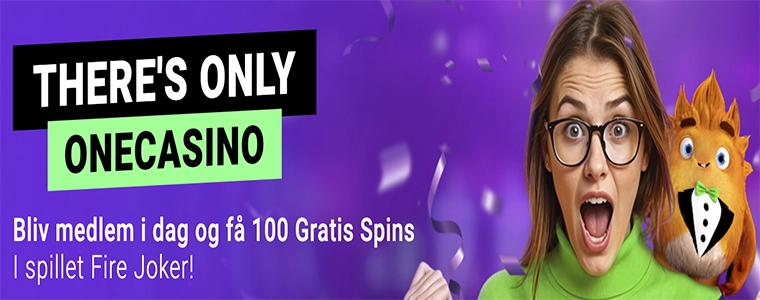 OneCasino velkomstbonus