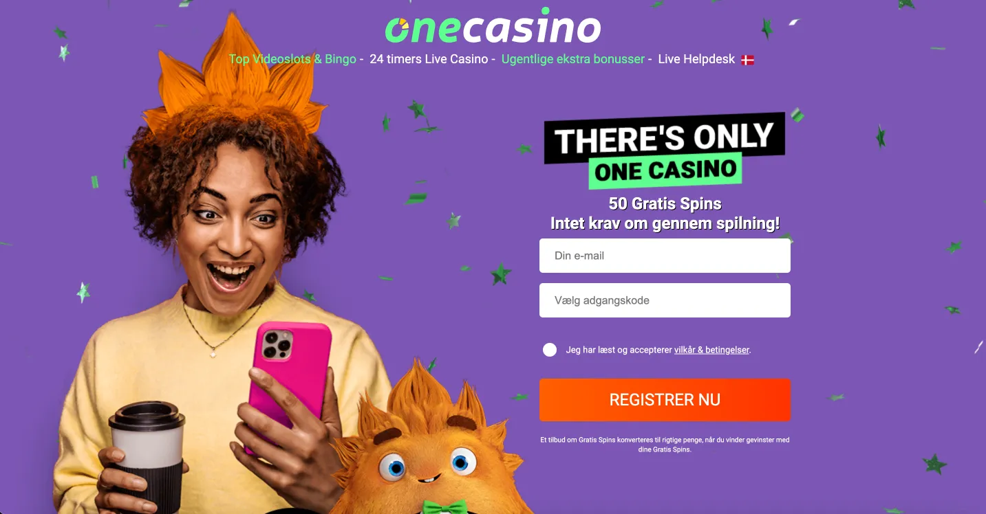 One Casino velkomstbonus