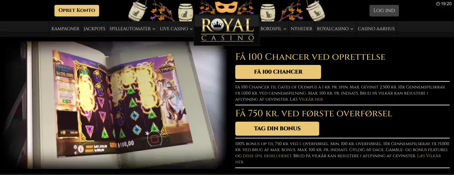 Royal Casino velkomstbonus